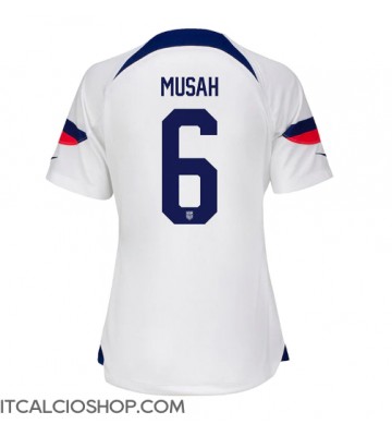 stati Uniti Yunus Musah #6 Prima Maglia Femmina Mondiali 2022 Manica Corta